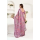 Generic Women's Faux Linen Floral Print Ready to wear Saree With Unstitched Blouse 5.5Mtr (Pink) Generic Women's Faux Linen Floral Print Ready to wear Saree With Unstitched Blouse 5.5Mtr (Pink)