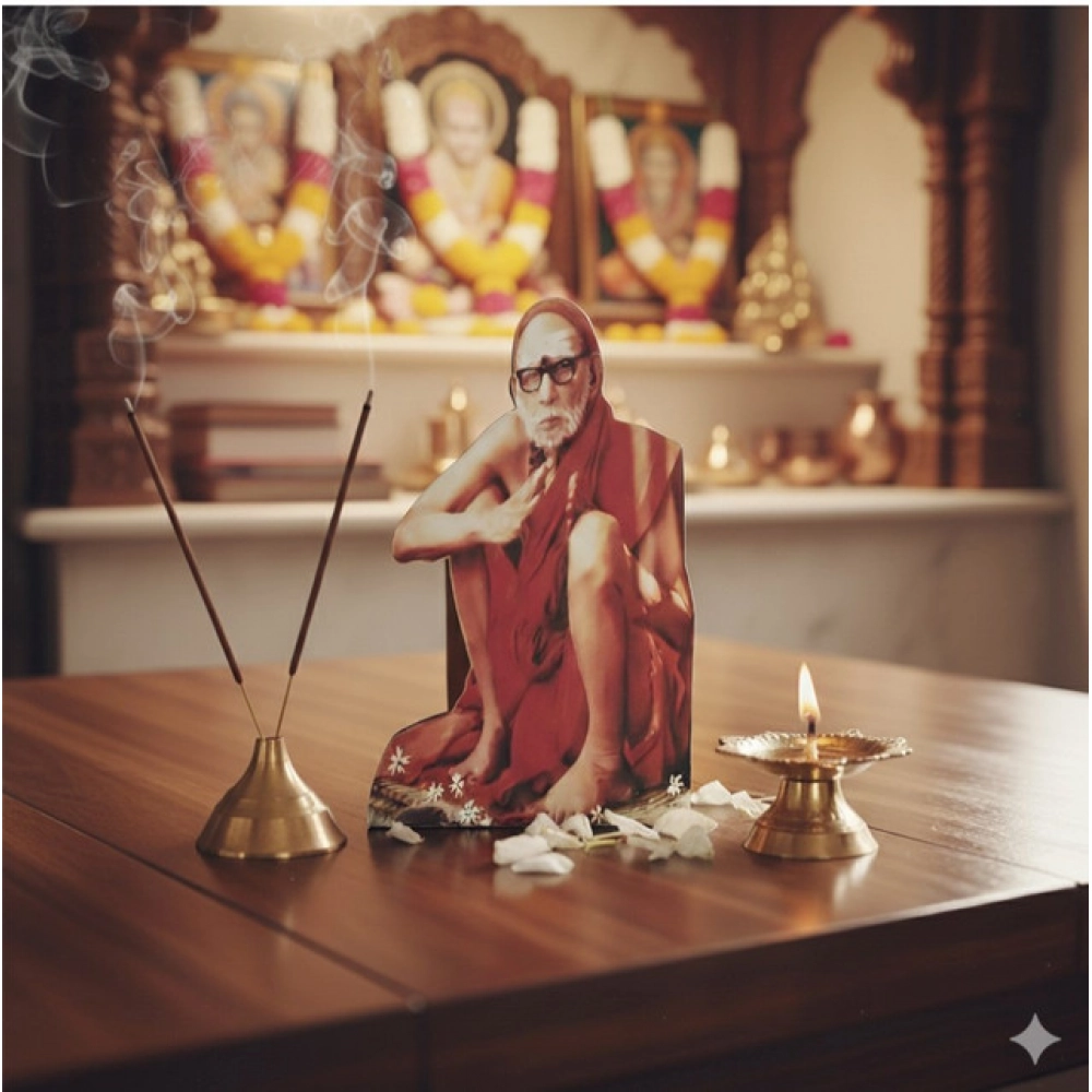 Wooden Kanchi Sri Sankaracharya Maha Periyava Table Top Devotional Player (Multicolor) Wooden Kanchi Sri Sankaracharya Maha Periyava Table Top Devotional Player (Multicolor)