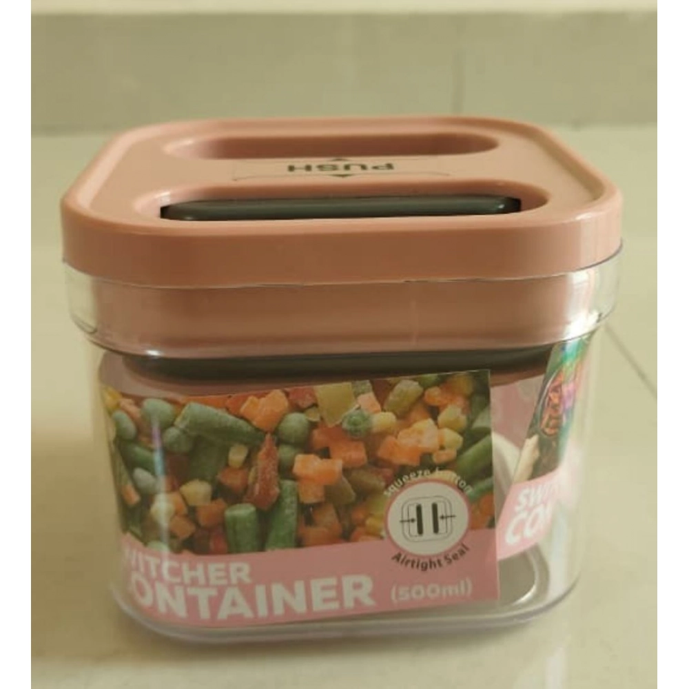 Generic Pack of 1 Switchers Airtight Storage Container Set 500 ML (Pink)