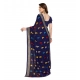 Generic Women's Georgette Printed Saree With Unstitched Blouse 5.5Mtr (Navy Blue) Generic Women's Georgette Printed Saree With Unstitched Blouse 5.5Mtr (Navy Blue)