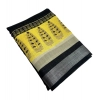 Generic Women's Cotton Linen Printed Saree With Unstitched Blouse 5.5Mtr (Black)
