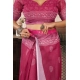 Generic Women's Faux Linen Floral Print Ready to wear Saree With Unstitched Blouse 5.5Mtr (Pink) Generic Women's Faux Linen Floral Print Ready to wear Saree With Unstitched Blouse 5.5Mtr (Pink)