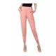 Generic Women's Polyester Solid Elasticated Trousers (Pink) Generic Women's Polyester Solid Elasticated Trousers (Pink)
