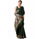 Generic Women's Soft Silk Jacquard Saree With Unstitched Blouse 5.5Mtr (Green)