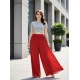 Generic Women's Pack of 2 Georgette Solid High Rise Wide Leg Flared Palazzos with Elastic Waist (Red) Generic Women's Pack of 2 Georgette Solid High Rise Wide Leg Flared Palazzos with Elastic Waist (Red)