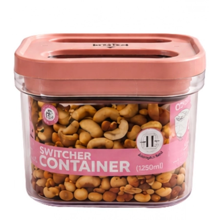 Generic Pack of 1 Switchers Airtight Storage Container Set 1250 ML (Pink) Generic Pack of 1 Switchers Airtight Storage Container Set 1250 ML (Pink)