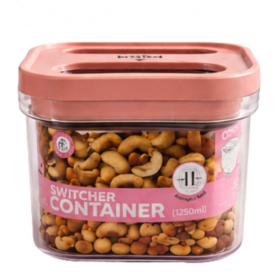 Generic Pack of 1 Switchers Airtight Storage Container Set 1250 ML (Pink)