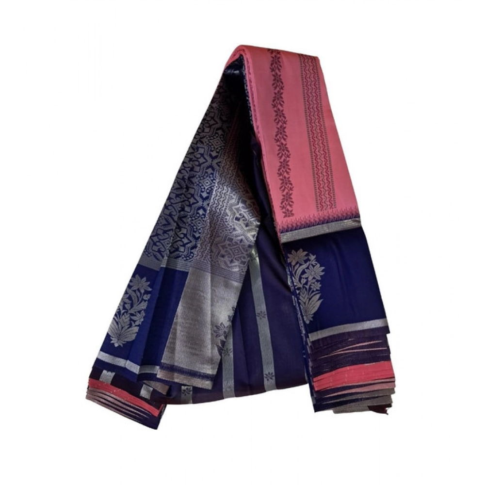 Generic Women's Soft Silk Wooven Saree With Unstitched Blouse 5.5Mtr (Pink) Generic Women's Soft Silk Wooven Saree With Unstitched Blouse 5.5Mtr (Pink)