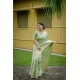 Generic Women's Faux_Banarasi Lining Pattern Saree With Unstitched Blouse 5.5Mtr (Light_Green) Generic Women's Faux_Banarasi Lining Pattern Saree With Unstitched Blouse 5.5Mtr (Light_Green)
