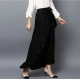 Generic Women's Rayon Ruffled Elasticated Skirt (Black) Generic Women's Rayon Ruffled Elasticated Skirt (Black)