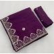Generic Women's Georgette Embellished Saree With Unstitched Blouse 5.5Mtr (Purple) Generic Women's Georgette Embellished Saree With Unstitched Blouse 5.5Mtr (Purple)