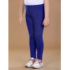 Generic Girl's Cotton Lycra Solid Elasticated Leggings (Blue) Generic Girl's Cotton Lycra Solid Elasticated Leggings (Blue)