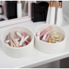 Generic Cotton 8x3 Inch Round 3 Set Bedside Organizer With Out Lid (White) Generic Cotton 8x3 Inch Round 3 Set Bedside Organizer With Out Lid (White)