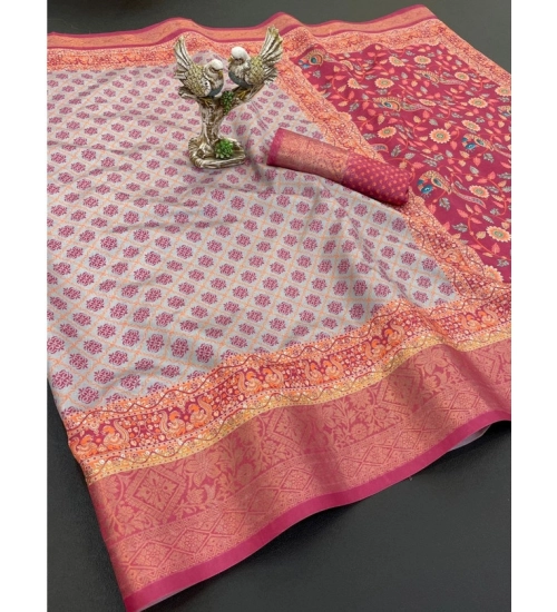 Generic Women's Soft Dola Cotton Printed Saree With Unstitched Blouse 5.5Mtr (Pink) Generic Women's Soft Dola Cotton Printed Saree With Unstitched Blouse 5.5Mtr (Pink)