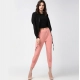 Generic Women's Polyester Solid Elasticated Trousers (Pink) Generic Women's Polyester Solid Elasticated Trousers (Pink)