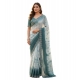 Generic Women's Georgette Striped Saree With Unstitched Blouse 5.5Mtr (Ice blue) Generic Women's Georgette Striped Saree With Unstitched Blouse 5.5Mtr (Ice blue)