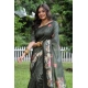 Generic Women's Faux_Tussar Floral Saree With Unstitched Blouse 5.5Mtr (Olive) Generic Women's Faux_Tussar Floral Saree With Unstitched Blouse 5.5Mtr (Olive)
