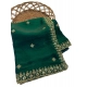 Generic Women's Satin Embellished Saree With Unstitched Blouse 5.5Mtr (Green) Generic Women's Satin Embellished Saree With Unstitched Blouse 5.5Mtr (Green)