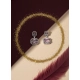Generic Women's Brass Silver Plated Drop Earrings (Pink) Generic Women's Brass Silver Plated Drop Earrings (Pink)