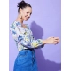 Generic Women's Polyester Floral Long Sleeves Top (Multicolor) Generic Women's Polyester Floral Long Sleeves Top (Multicolor)