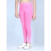 Generic Girl's Cotton Lycra Printed Elasticated Leggings (Pink) Generic Girl's Cotton Lycra Printed Elasticated Leggings (Pink)