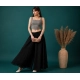 Generic Women's Georgette Solid Mid-Rise Wide Leg Flared Palazzo Pants with Elastic Waist (Black) Generic Women's Georgette Solid Mid-Rise Wide Leg Flared Palazzo Pants with Elastic Waist (Black)