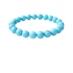 Generic Natural Crystal 8mm Turquoise Bracelet (Sky Blue)