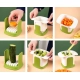 Generic ABS Plastic Solid Hand Pressure Vegetable Chopper and Dicer (Green-White)