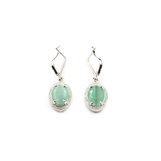 Generic Women's Brass Silver Plated Pendant Set (Turquoise) Generic Women's Brass Silver Plated Pendant Set (Turquoise)