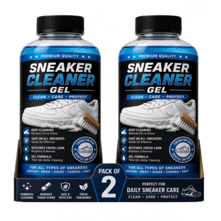 Generic Pack of 2 Sneaker Cleaner Gel Bottles 100 ML Generic Pack of 2 Sneaker Cleaner Gel Bottles 100 ML
