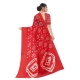 Generic Women's Cotton Silk Bandhni Saree With Unstitched Blouse 5.5Mtr (Red) Generic Women's Cotton Silk Bandhni Saree With Unstitched Blouse 5.5Mtr (Red)