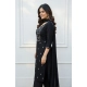 Generic Women's Georgette Ethnic Motif Round 3/4th Sleeve Kurti With Pant Dupatta Set (Black) Generic Women's Georgette Ethnic Motif Round 3/4th Sleeve Kurti With Pant Dupatta Set (Black)