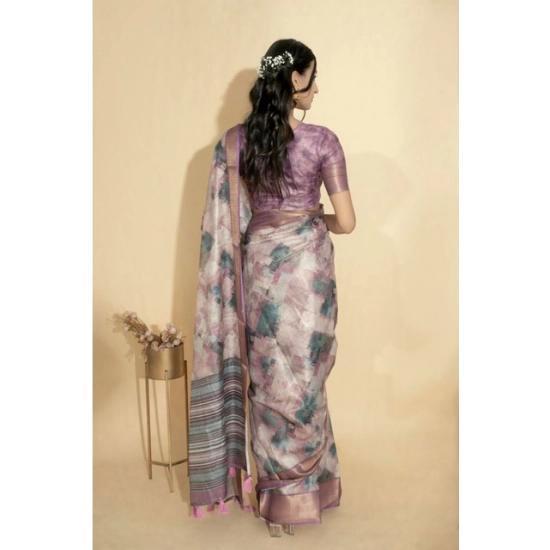 Generic Women's Polyester Printed Saree With Unstitched Blouse 5.5 Mtr (Multicolor) Generic Women's Polyester Printed Saree With Unstitched Blouse 5.5 Mtr (Multicolor)