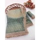Generic Women's Silk Embellished Saree With Unstitched Blouse 5.5Mtr (Green)