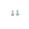 Generic Women's Brass Silver Plated Drop Earrings (Turquoise) Generic Women's Brass Silver Plated Drop Earrings (Turquoise)