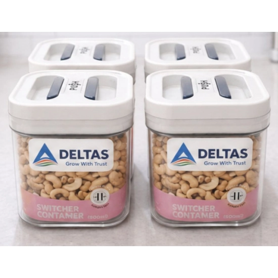 Generic Pack of 4 Switchers Airtight Storage Container Set 500 ML (White) Generic Pack of 4 Switchers Airtight Storage Container Set 500 ML (White)