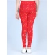 Generic Girl's Cotton Lycra Printed Elasticated Leggings (Red) Generic Girl's Cotton Lycra Printed Elasticated Leggings (Red)