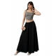 Generic Women's Georgette Solid Mid-Rise Wide Leg Flared Palazzo Pants with Elastic Waist (Black) Generic Women's Georgette Solid Mid-Rise Wide Leg Flared Palazzo Pants with Elastic Waist (Black)