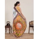 Generic Women's Linen Floral Printed Saree With Unstitched Blouse 5.5Mtr (White) Generic Women's Linen Floral Printed Saree With Unstitched Blouse 5.5Mtr (White)
