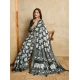 Generic Women's Silk Blend Printed Saree With Unstitched Blouse 5.5Mtr (Green)