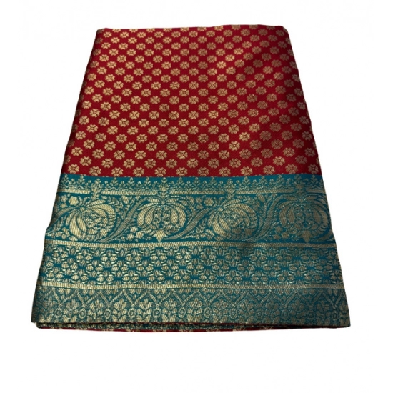Generic Women's Jacquard Printed Saree With Unstitched Blouse 5.5Mtr (Maroon) Generic Women's Jacquard Printed Saree With Unstitched Blouse 5.5Mtr (Maroon)