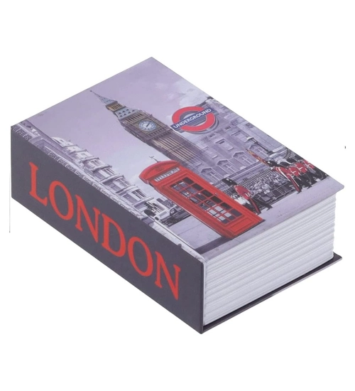 Generic Secret Book Safe with Number Locker (Gray)