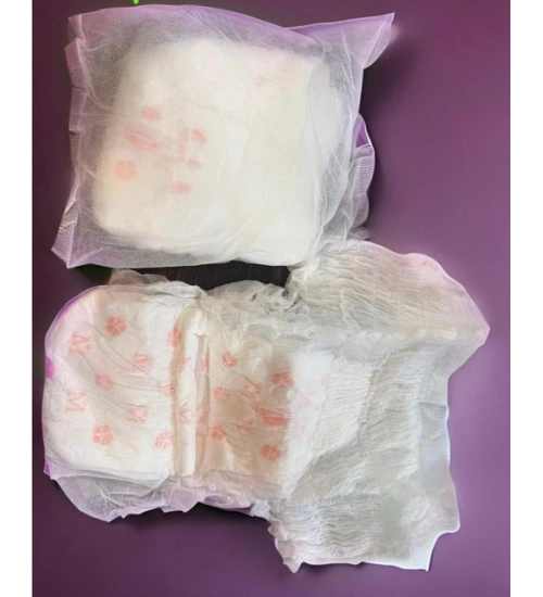 Generic Pack of_10 Pcs Cotton Disposable Lady Period Pants Sanitary Napkin (White)