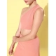 Generic Women's Polyester Lycra Solid Sleeveless Dress (Pink) Generic Women's Polyester Lycra Solid Sleeveless Dress (Pink)