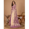 Generic Women's Jacquard Saree With Unstitched Blouse 5.5Mtr (Multicolor)