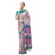 Generic Women's Faux_Tussar Kalamkari_Print Saree With Unstitched Blouse 5.5Mtr (Green) Generic Women's Faux_Tussar Kalamkari_Print Saree With Unstitched Blouse 5.5Mtr (Green)