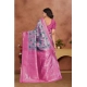 Generic Women's Banarasi Silk Jaquard Woven Saree With Unstitched Blouse 5.5Mtr (Pink)