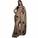 Generic Women's Viscose Silk Embroidered Saree With Unstitched Blouse 5.5Mtr (Beige) Generic Women's Viscose Silk Embroidered Saree With Unstitched Blouse 5.5Mtr (Beige)