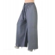 Generic Women's Casual Rayon Solid Ankle Length Palazzo (Grey, Free Size)