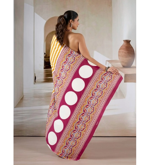 Generic Women's Satin Crepe Printed Saree With Unstitched Blouse 5.5Mtr (Mustard) Generic Women's Satin Crepe Printed Saree With Unstitched Blouse 5.5Mtr (Mustard)